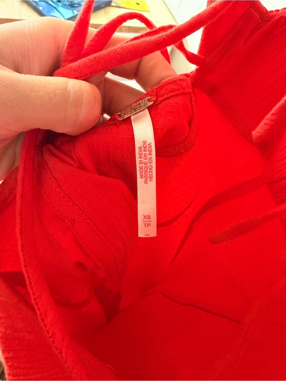 Free People Jordi Mini Dress, Bright Red, XS - Picture 5 of 5